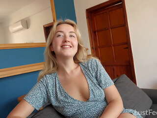Fucking a excellent blonde teen on vacation