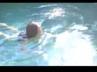 Zoey incredible brunette with amazing body swimming in bikinis and flashing ass