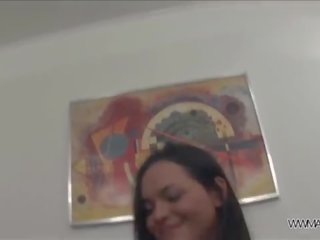 Ass fisting before hardcore fuck for young brunette girl