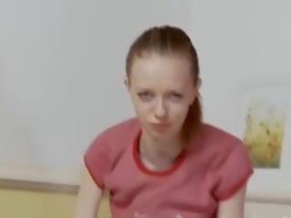 Drunk Russian incredible Skinny Chick Teasing
