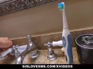 SisLovesMe - tremendous Stepsis Fucked In Bathroom