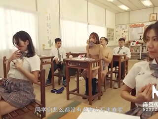 Trailer-MDHS-0009-Model extraordinary Sexual Lesson School-Midterm Exam-Xu Lei-Best Original Asia adult film vid