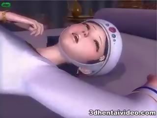 3D Anime With beguiling teenager In Costume