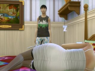 Japanese Son Fucks Japanese Mom 1 hour after After Sharing The Same Bed