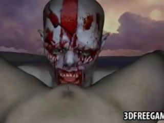 Fascinating 3D Zombie seductress Getting Licked And Fucked Hard