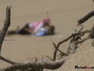 Moroccan Hija mademoiselle Fingered In Beach