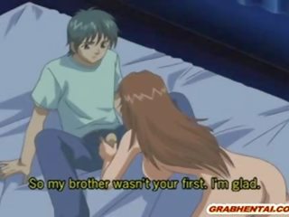 Slutty manga model babe with enormous Tits gets assfucked by her brothers boyfrien