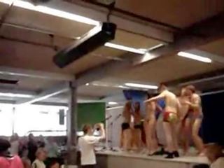 Danish High School Girls Stripping In Silkeborg Gy
