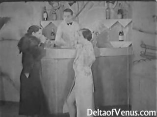 Authentic Vintage X rated movie 1930s - FFM Threesome