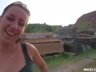 Czech fancy woman Terra flashes and twat ripped