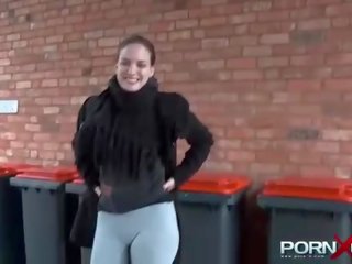 Sex video XN bewitching femme fatale Pissing in Public