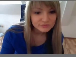 German cute teen on webcam first part