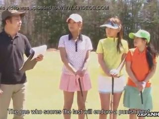 Asian golf strumpet gets fucked on the ninth hole