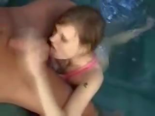 Excellent marvellous czech teen fucked at a pool by bitchyporn(dot)co