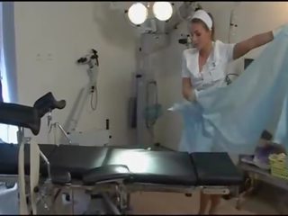 Terrific Nurse In Tan Stockings And Heels In Hospital - Dorcel