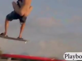 Excellent Playmates Tryout Kite Boarding Naked