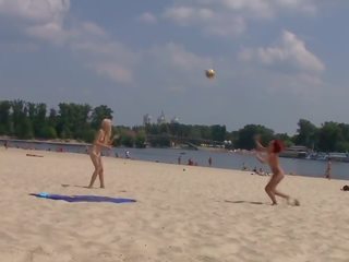 Swell teen nudists open this nude beach even hotter