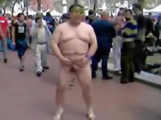 Fat Asian buddy Jerking On The Street show