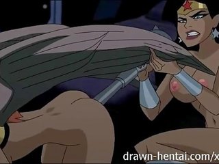 Justice League Hentai - Two chicks for Batman cock