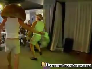 Dancing bear strippers perform for oversexed women