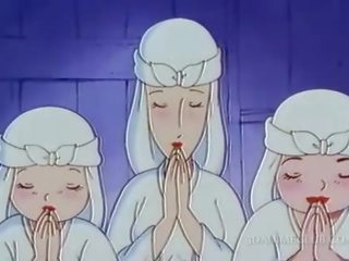 Naked hentai nun having xxx video for the first time