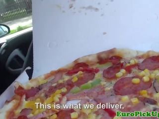 Euro pulled pizza stunner gets her slice stuffed