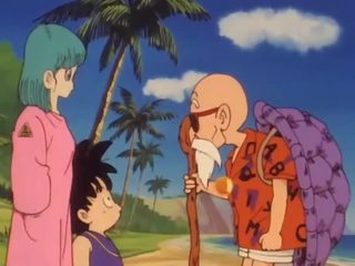Bulma meets the doc Roshi and films her pussy