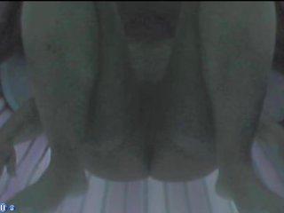 Voyeur webcam nude cutie in solarium part15
